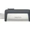 SanDisk Ultra Dual Dual 128GB USB 3.1 Flash Drive, Gray (SDDDC2-128G-A46)* Usb Flash Drives