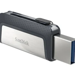 SanDisk Ultra Dual 256GB USB 3.1 Flash Drive, Gray/Silver (SDDDC2-256G-A46)* Usb Flash Drives