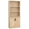 Best Aspen Post 71"H 5-Shelf Bookcase, Prime Oak (433959) Bookcases