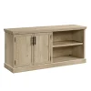 Outlet Aspen Post 30"H Storage Credenza with 2 Shelves, Prime Oak (427018) Storage Cabinets