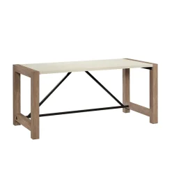 Outlet Dixon City 66"W Executive Business Desk, Brushed Oak (432892) Computer Desks