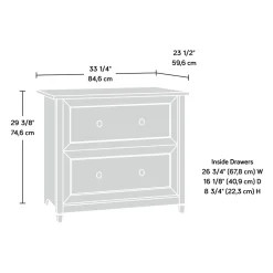 Online Edge Water 2-Drawer Lateral File Cabinet, Letter/Legal Size, Chalked Chestnut (418796) File Cabinets