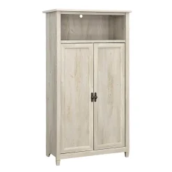 Outlet Edge Water 60"H Storage Cabinet with 5 Shelves, Chalked Chestnut (434766) Storage Cabinets