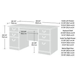Online Heritage Hill Desk, Classic Cherry (109830) Computer Desks