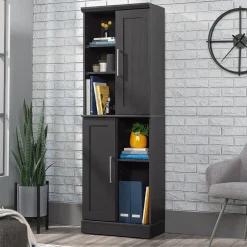Outlet HomePlus 71"H Storage Cabinet with 6 Shelves, Raven Oak (435131) Storage Cabinets