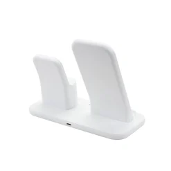 scosche Base3 3-in-1 Wireless Charging Dock for Apple iPhone/Apple Watch/Apple AirPods, White (CSQ3N1WT-SP)