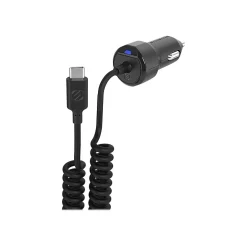 scosche PowerVolt USB Car Charger for Most Smartphones, Black (CPDC203-SP)