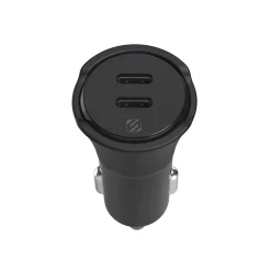 scosche PowerVolt USB Car Charger for Most Smartphones, Black (CPDCC40-SP)