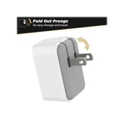 scosche PowerVolt USB-C Fast Wall Charger for Most Smartphones, White (HPDC30WT-SP)