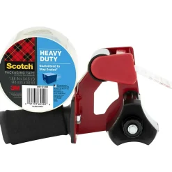 Scotch 2" Handheld Packing Tape Dispenser, Red (MMMST181)* Tape Dispensers