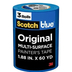 Scotch Blue Original Painter's Tape Value Pack, 1.88" x 60 yds., Blue, 3 Rolls/Pack (2090-48EP3)* Masking Tape