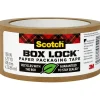 Scotch Box Lock Paper Packaging Tape, 1.88" x 25 yds., Brown (7850-23-8GC)* Packing Tape