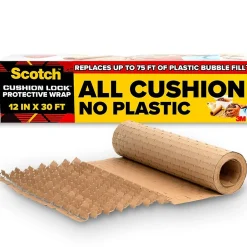 Scotch Cushion Lock Protective Wrap, Tan, 12" x 30' (PCW-1230)* Packing Paper & Rolls