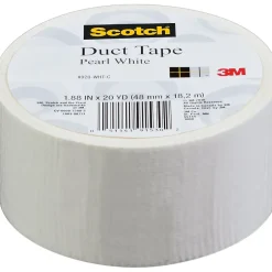 Scotch ® Duct Tape, 1.88" x 20 yds., White (920-BLK-C)* Duct Tape