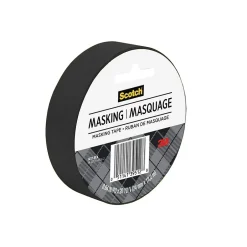 Scotch ® Expressions Masking Tape, .94" x 20 yds., Black (3437-BLK)* Masking Tape