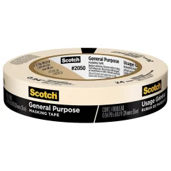 Scotch ® General Purpose Masking Tape, Tan, 0.94 in x 60.1 yd (2050-24AP)* Masking Tape