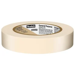 Scotch ® General Purpose Masking Tape, Tan, 0.94 in x 60.1 yd (2050-24AP)* Masking Tape