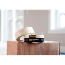 Scotch ® General Purpose Masking Tape, Tan, 0.94 in x 60.1 yd (2050-24AP)* Masking Tape