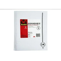 Scotch Gusseted Bubble Mailer, 8.5 in x 11.5 in, 3 pack (8914G-3)* Bubble Mailers