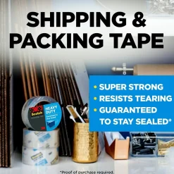 Scotch Heavy Duty Heavy Duty Packing Tape with Dispenser, 1.88" x 54.6 yds., Clear (3850-ST)* Packing Tape