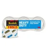 Scotch Heavy Duty Packing Tape, 1.88" x 43.7 yds., Clear, 3/Pack (3850-40-3)* Packing Tape