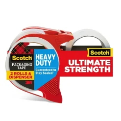 Scotch Heavy Duty Shipping Packaging Tape, 1.88 in x 38.2 yds., 2 Pack (3850S-21RD-3GC)* Packing Tape