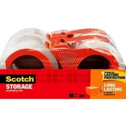 Scotch Moving & Storage Packing Tape with Dispenser, 1.88" x 38.2 yds., Clear, 4/Pack (3650S-4RD)* Packing Tape
