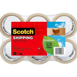 Scotch Packing Tape, 1.88" x 49.6 yds., Clear, 6/Pack (3750G6)* Packing Tape