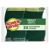 Scotch-Brite Heavy Duty Sponge with Scrubber, Green/Yellow, 6 Sponges/Pack (426)