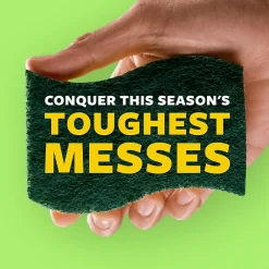 Scotch-Brite Heavy Duty Sponge with Scrubber, Green/Yellow, 6 Sponges/Pack (426)