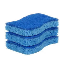Scotch-Brite Non-Scratch Scrub Sponge, Blue, 3/Pack (MP-3-8-D)