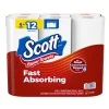 Paper Towels<Scott Choose-A-Sheet Kitchen Roll Paper Towels, 1-ply, 102 Sheets/Roll, 6 Mega Rolls/Pack (16447/55413)