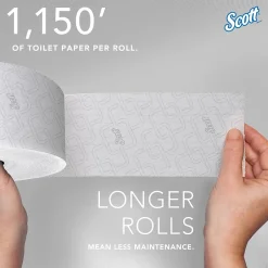 Scott Essential JRT Recycled Coreless Toilet Paper, 2-ply, White, 12 Rolls/Case (07006)