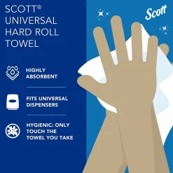 Paper Towels<Scott Essential Recycled Hardwound Paper Towels, 1-ply, 800 ft./Roll, 12 Rolls/Carton (01040)