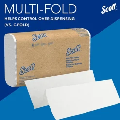 Paper Towels<Scott Essential Recycled Multifold Paper Towels, 1-ply, 250 Sheets/Pack, 16 Packs/Carton (01804)