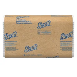 Paper Towels<Scott Essential Recycled C-Fold Paper Towels, 1-ply, 200 Sheets/Pack, 12 Packs/Carton (01510)