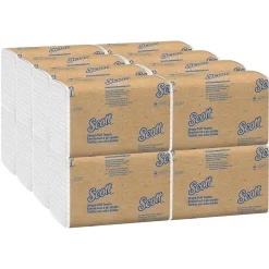 Paper Towels<Scott Essential Recycled Single Fold Paper Towels, 1-ply, 250 Sheets/Pack, 16 Packs/Carton (01700)