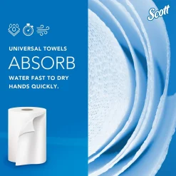 Paper Towels<Scott Essential Recycled Hardwound Paper Towels, 1-ply, 1000 ft./Roll, 12 Rolls/Carton (01000)