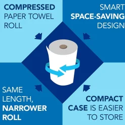 Paper Towels<Scott Essential Recycled Hardwound Paper Towels, 1-ply, 800 ft./Roll, 12 Rolls/Carton (01052)