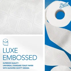 Scott Essential Recycled Toilet Paper, 2-ply, White, 473 Sheets/Roll, 80 Rolls/Case (13217)