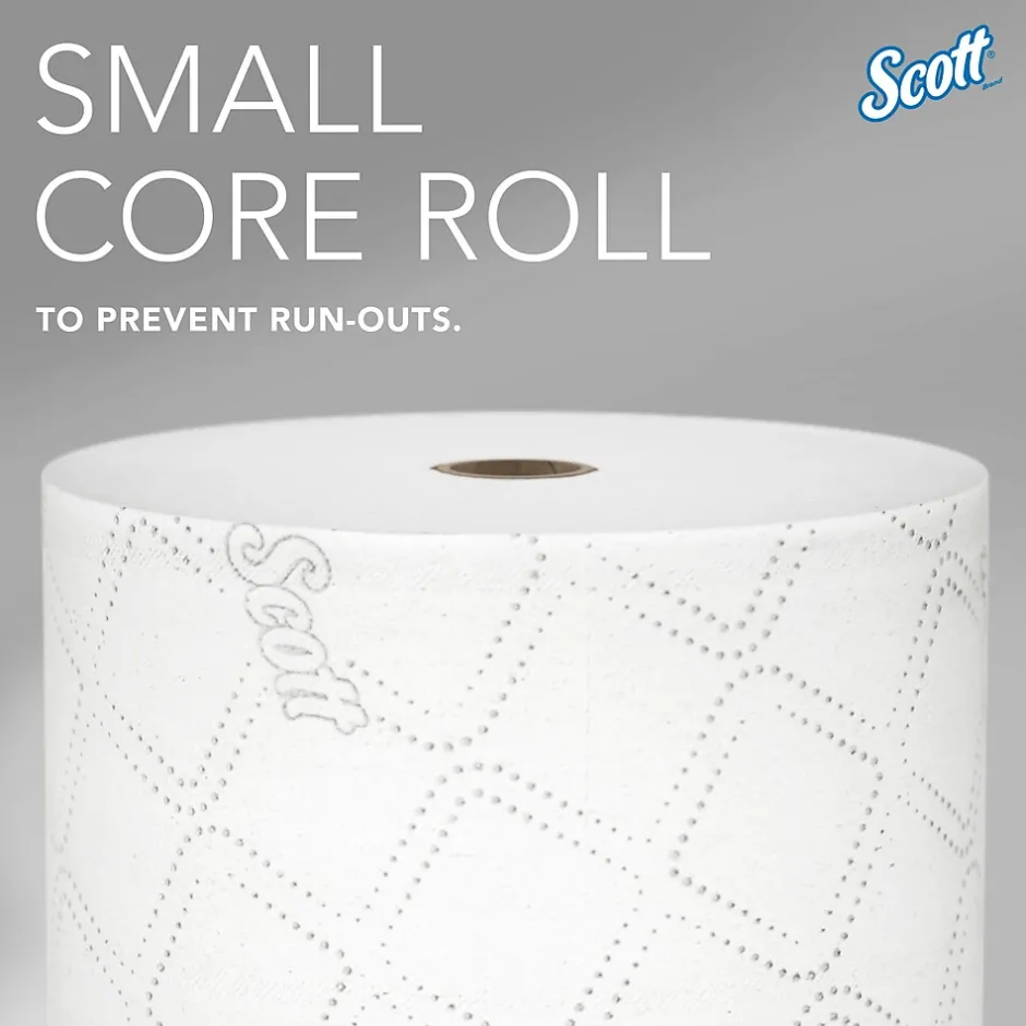Scott Pro 2-Ply Small Core Standard Toilet Paper, White, 1100 Sheets/Roll, 36 Rolls/Carton (47305)