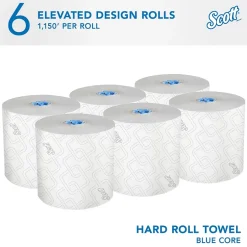 Paper Towels<Scott Pro Recycled Hardwound Paper Towels, 1-ply, 1150 ft./Roll, 6 Rolls/Carton (25702)