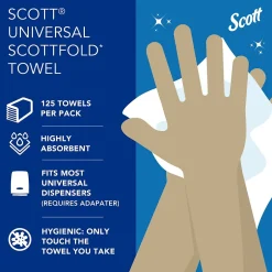 Paper Towels<Scott Pro fold Recycled Multifold Paper Towels, 1-ply, 175 Sheets/Pack, 25 Packs/Carton (01960)
