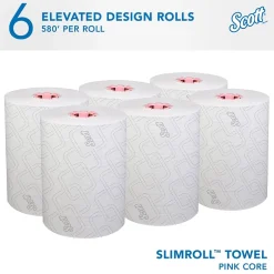 Paper Towels<Scott Pro Slimroll Recycled Hardwound Paper Towels, 1-ply, 580 ft./Roll, 6 Rolls/Carton (47032)