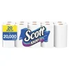Scott Toilet Paper, 1-ply, White, 1000 Sheets/Roll, 20 Rolls/Case (49668)