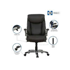 Posturepedic Axel Swivel Executive Office Chair, Dark Grey (64626) Office Chairs