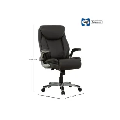 Posturepedic Axel Swivel Executive Office Chair, Dark Grey (64626) Office Chairs