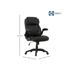 Discount Posturepedic Hudson Ergonomic Swivel Office Chair, Black (64627) Office Chairs