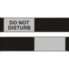 Social Distance Signage<Seco Adhesive Do Not Disturb Sliding Sign, 10" x 2", Black/Gray (BA104)