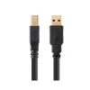 Usb Cables<Monoprice Select Series USB 3.0 A to B Cable, 6ft